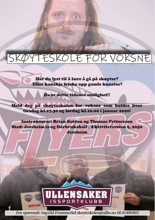 Skøyteskole for voksne, Januar 2020