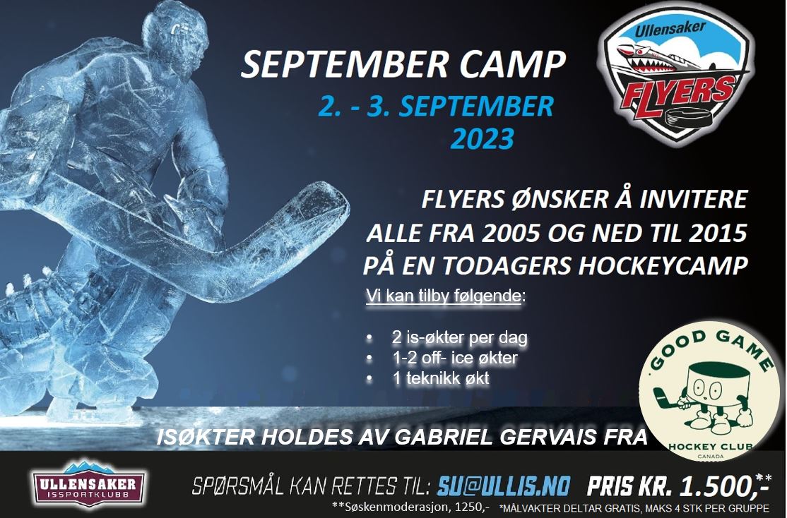 Flyers September Camp 2-3 sep 23