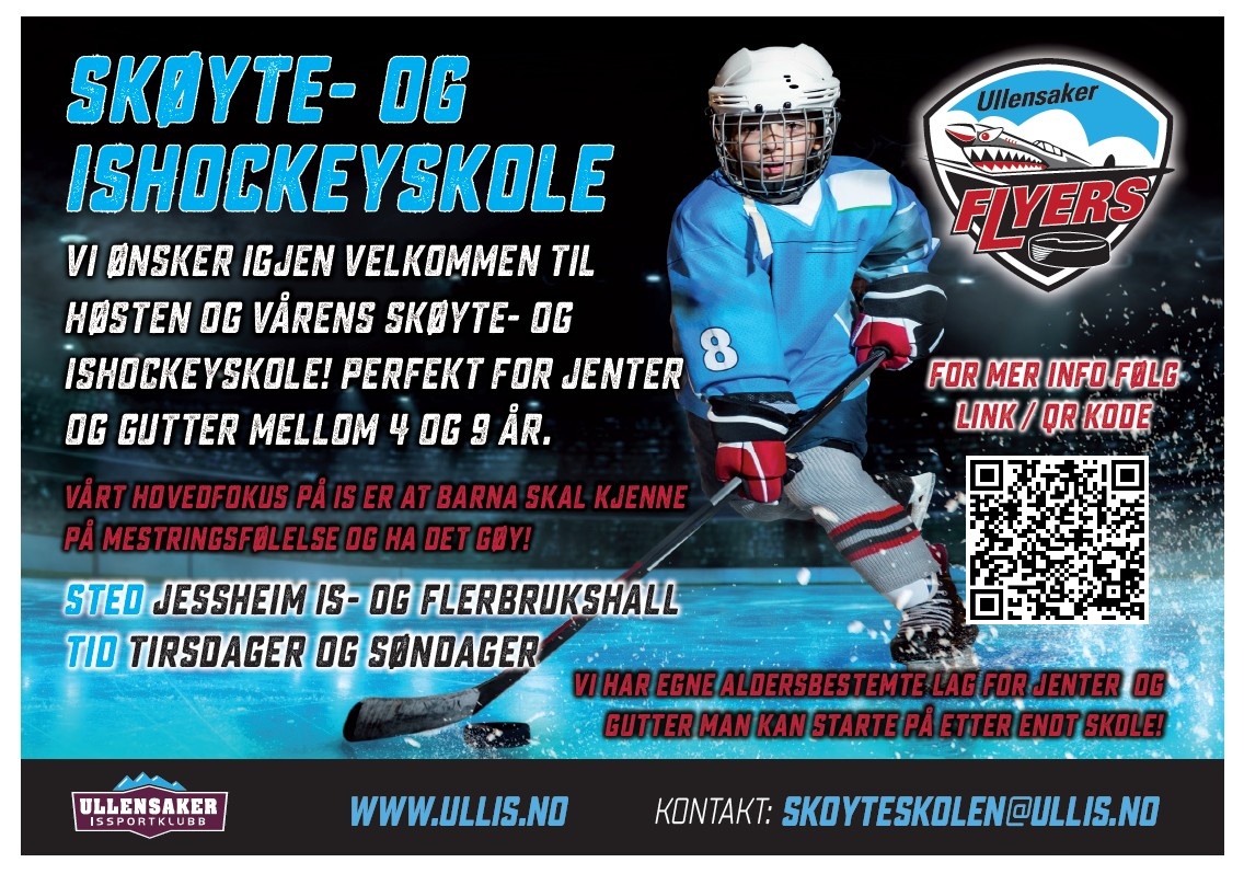 Image for Skøyte - og hockeyskole starter opp igjen 6 januar