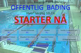 ENDELIG: Offentlig Bading på Bodin starter lørdag 24.oktober