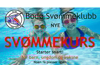 Nye SVØMMEKURS starter over straks!