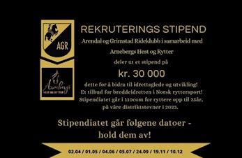 Rekrutteringsstipend på AGRs D-stevner 2023