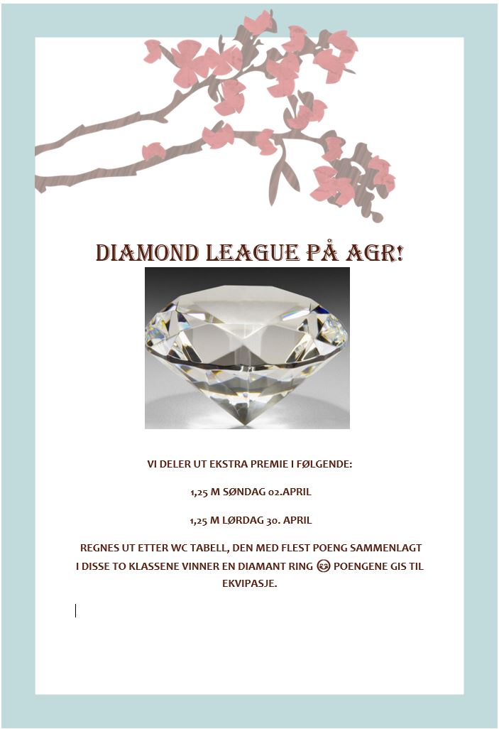 DIAMOND LEAGUE PÅ AGR