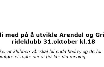 Velkommen til Klubbprosess med NRYF 31.Oktober