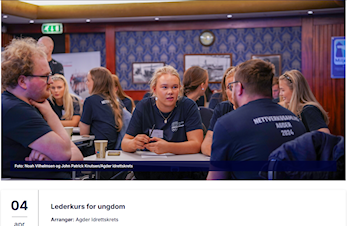 HAR DU LYST Å BLI MED PÅ LEDERKURS FOR UNGDOM?