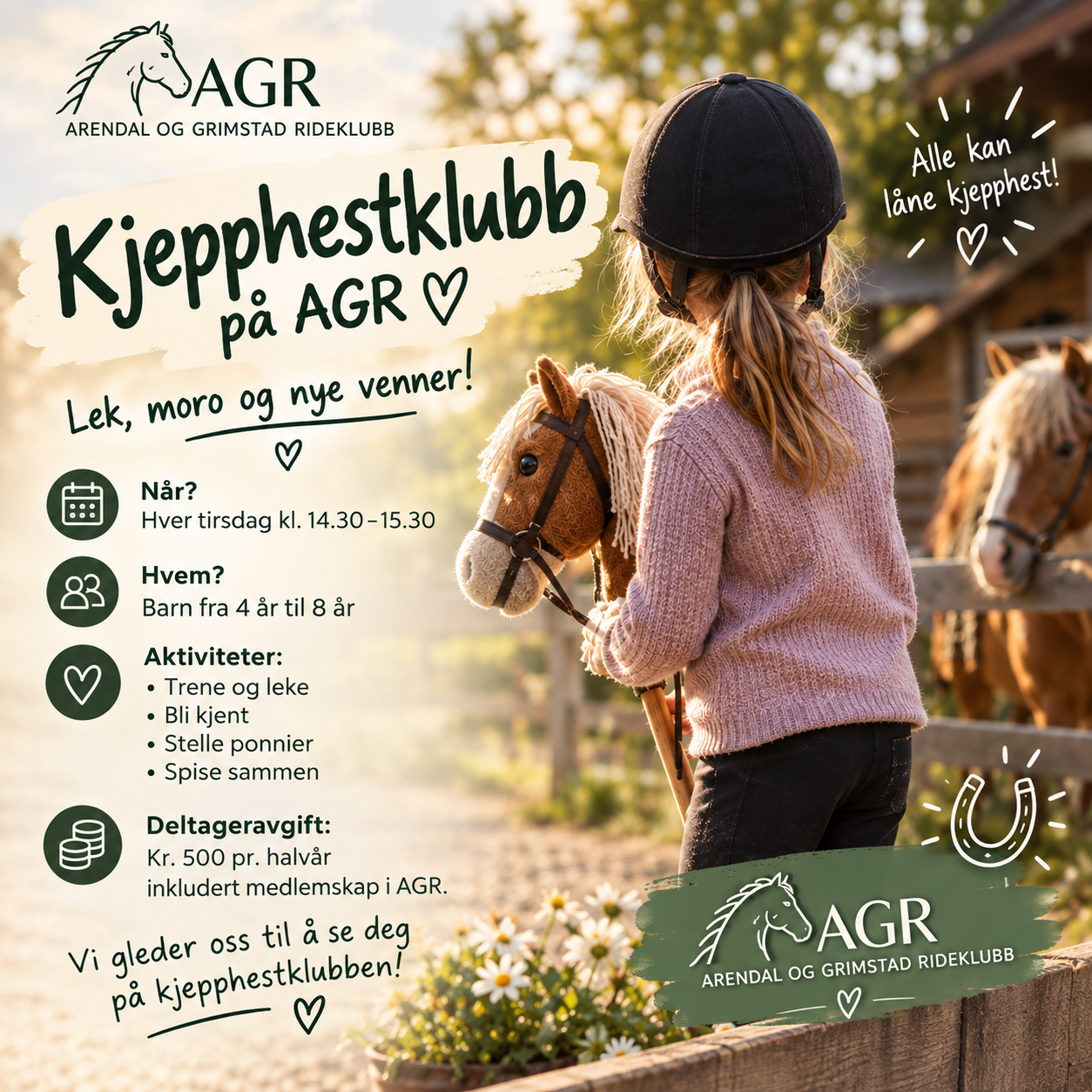 KJEPPHEST KLUBB PÅ AGR 