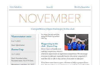 PLAN FOR NOVEMBER 2022