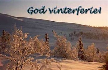 Vinterferie uke 8, ingen fektekurs denne uken!