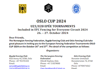 Oslo Cup U23 - 26 og 27 oktober 2024 - Vi trenger frivillige til gjennomføringen