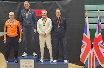 Gilford European Veteran Fencing 4 januar 2025, bronse til Robert Gough
