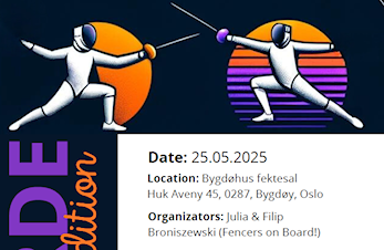 Husk - EN GARDE Challenge Søndag 25 mai 2025 på Bygdøhus - lagfekting