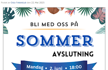 HUSK Sommeravslutning (og foreldremøte) på Kuben i kveld 2 juni 2025, kl. 18.00- ca. 20.30