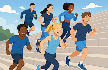 Fektemoro i friluft!