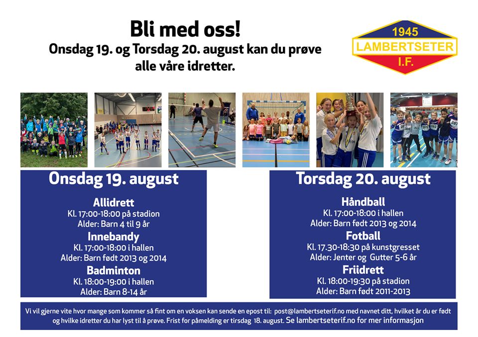 Lyst å prøve badminton?