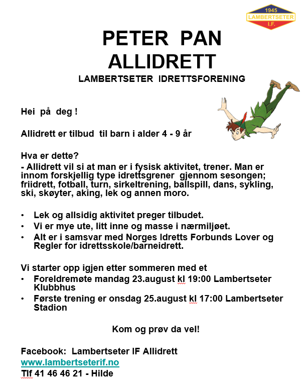 Allidrett starter opp igjen etter sommeren