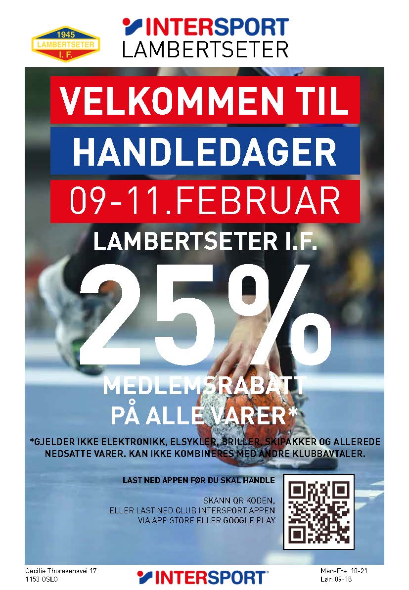 Handledager hos Intersport Lambertseter