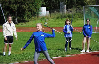 Godt humør på friidrettsskolen
