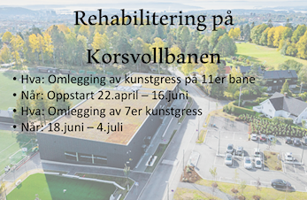 Rehabilitering av Korsvollbanen