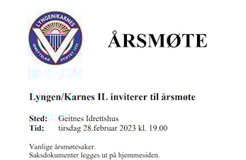 Årsmøte i L/K nærmer seg