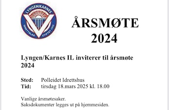 Velkommen til årsmøte