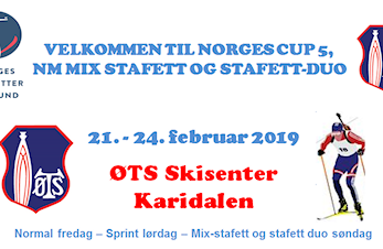 Etteranmelding Norges Cup skiskyting i Karidalen