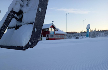 Treninger på kunstsnø i Karidalen