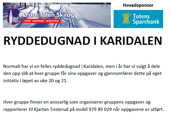 Vårdugnad i Karidalen