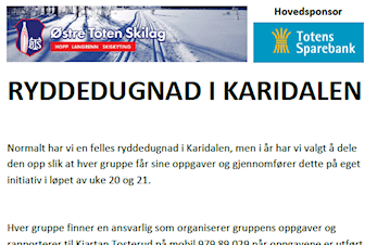 Vårdugnad i Karidalen