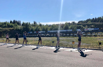 ØTS-sprinten rulleskiskyting 27/9 med resultater