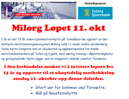 Milorg-løpet 11. oktober