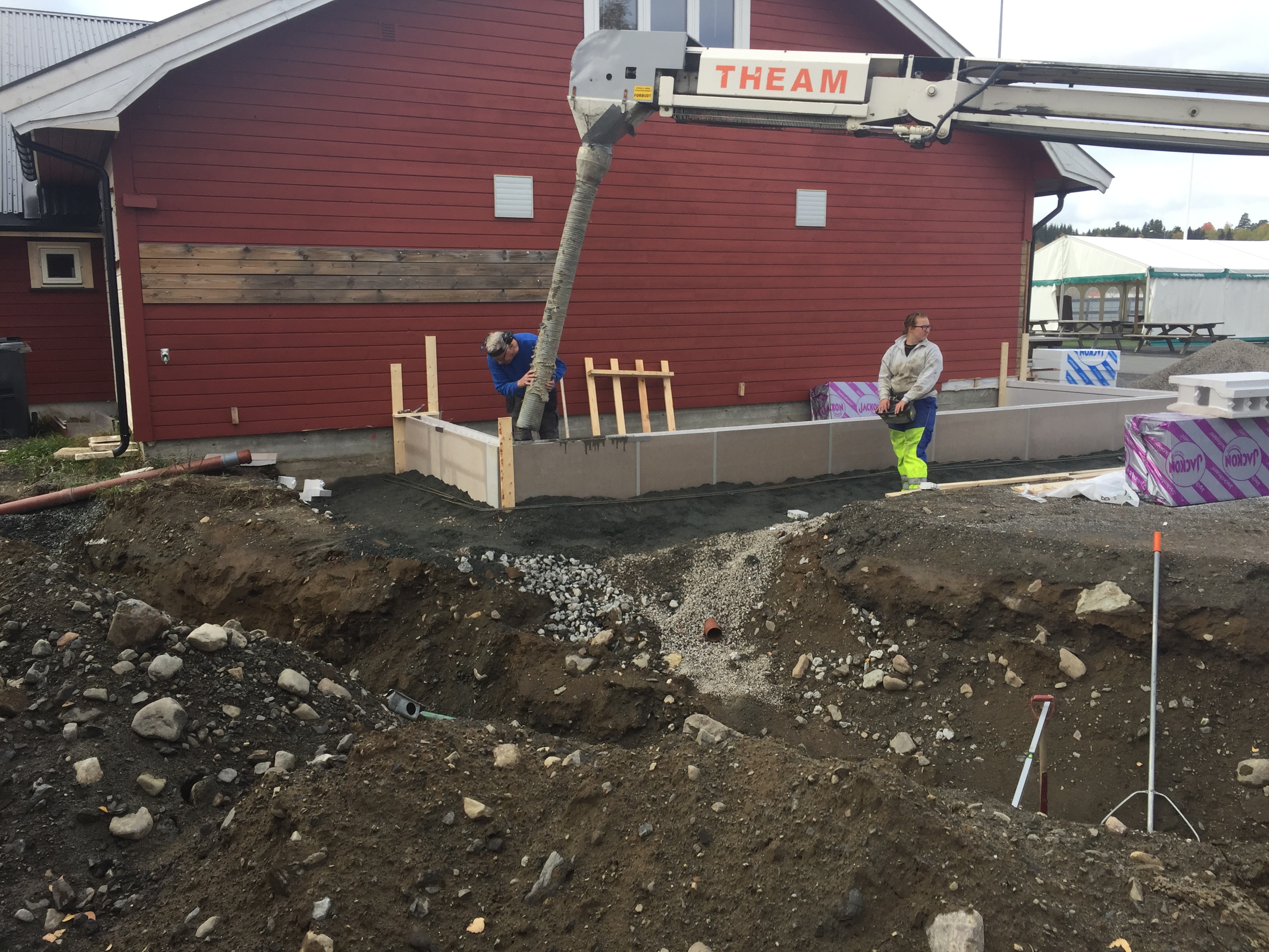 Anleggsarbeid i Karidalen - nye toaletter