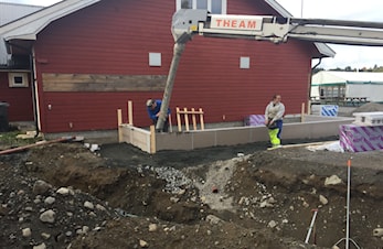 Anleggsarbeid i Karidalen - nye toaletter