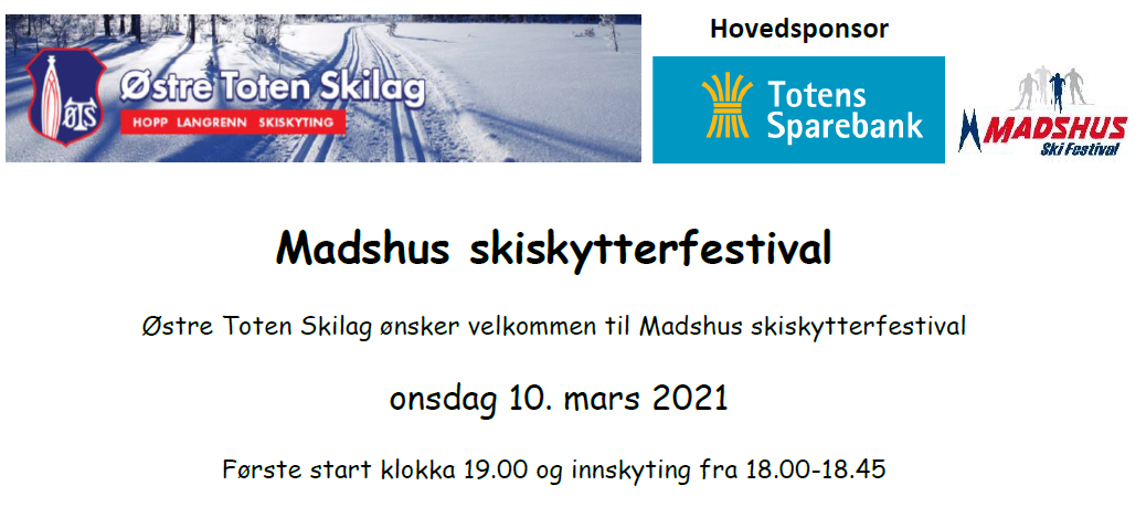 Startliste Madshus Skiskytterfestival