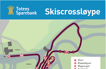 Skicross-løype i Karidalen