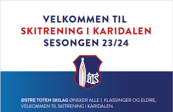 Oppdaterte treningstider for gruppe 1 til 3