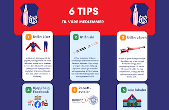 6 tips til våre medlemmer