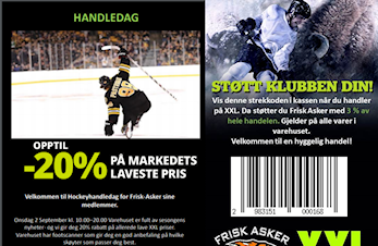 Velkommen til Hockey-handledag hos XXL Sandvika, Onsdag 02. September kl. 10:00 - 20:00