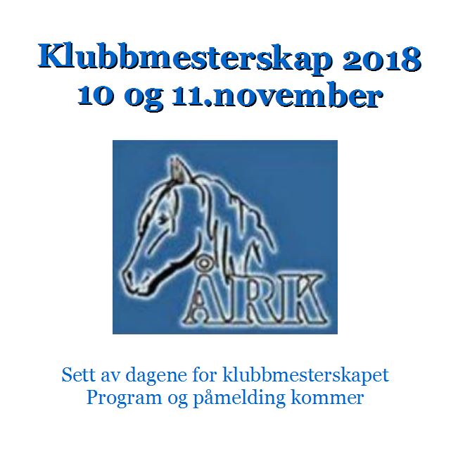 Klubbmesterskap 2018
