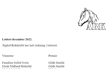Vinnere av lotteriet 2022