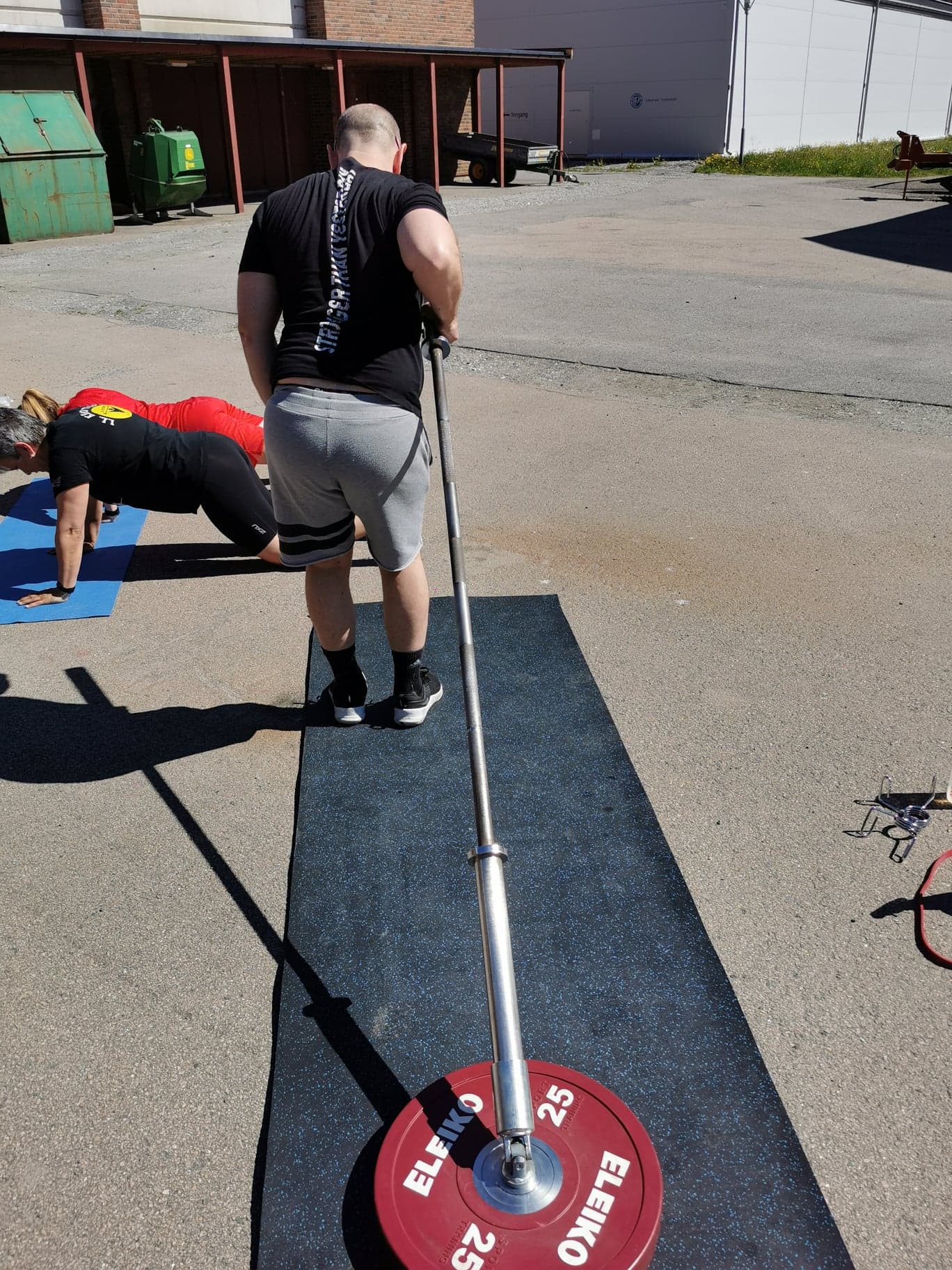 Klubbtrener Lene Einarsen arrangerte utetrening!