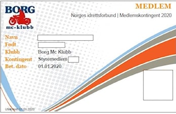 Utsending av medlemskontingent