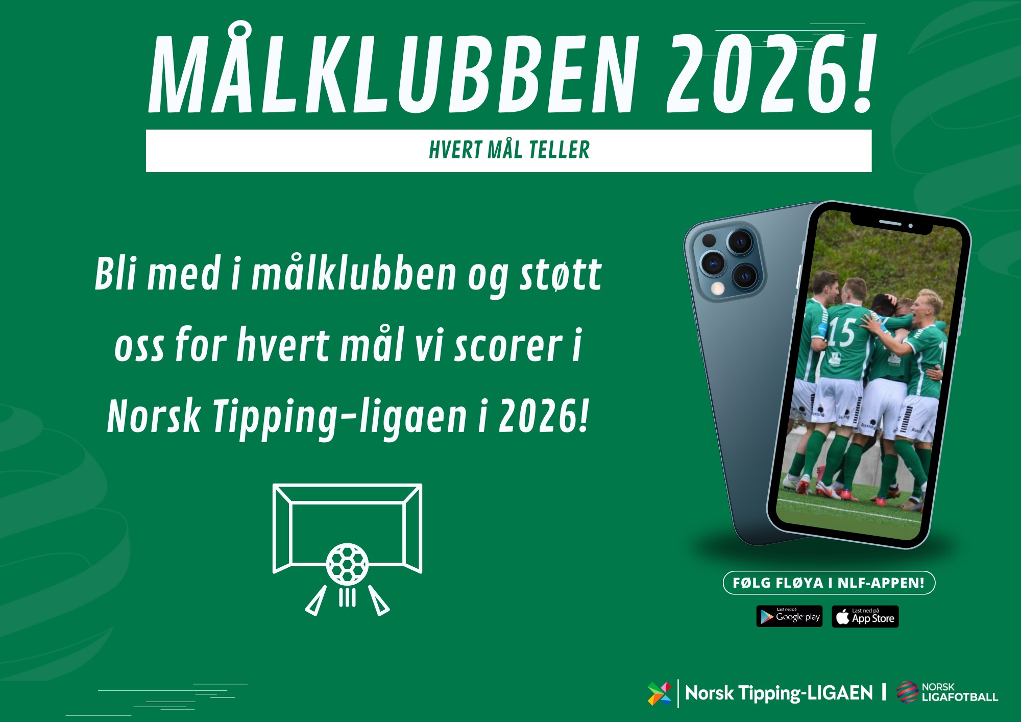 ⚽ Bli med i Fløya sin Målklubb 2026!
