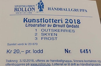 Kunstlotteri 2018 - Rollon håndball