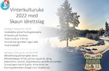 Vinterkulturuka 2022 med Skaun idrettslag