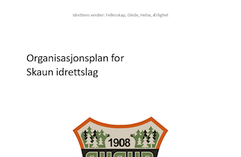 Ny organisasjonsplan for Skaun IL