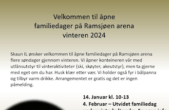 Åpne familiedager på Ramsjøen arena 2024