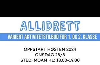 Oppstart av allidrett 1.-2. klasse