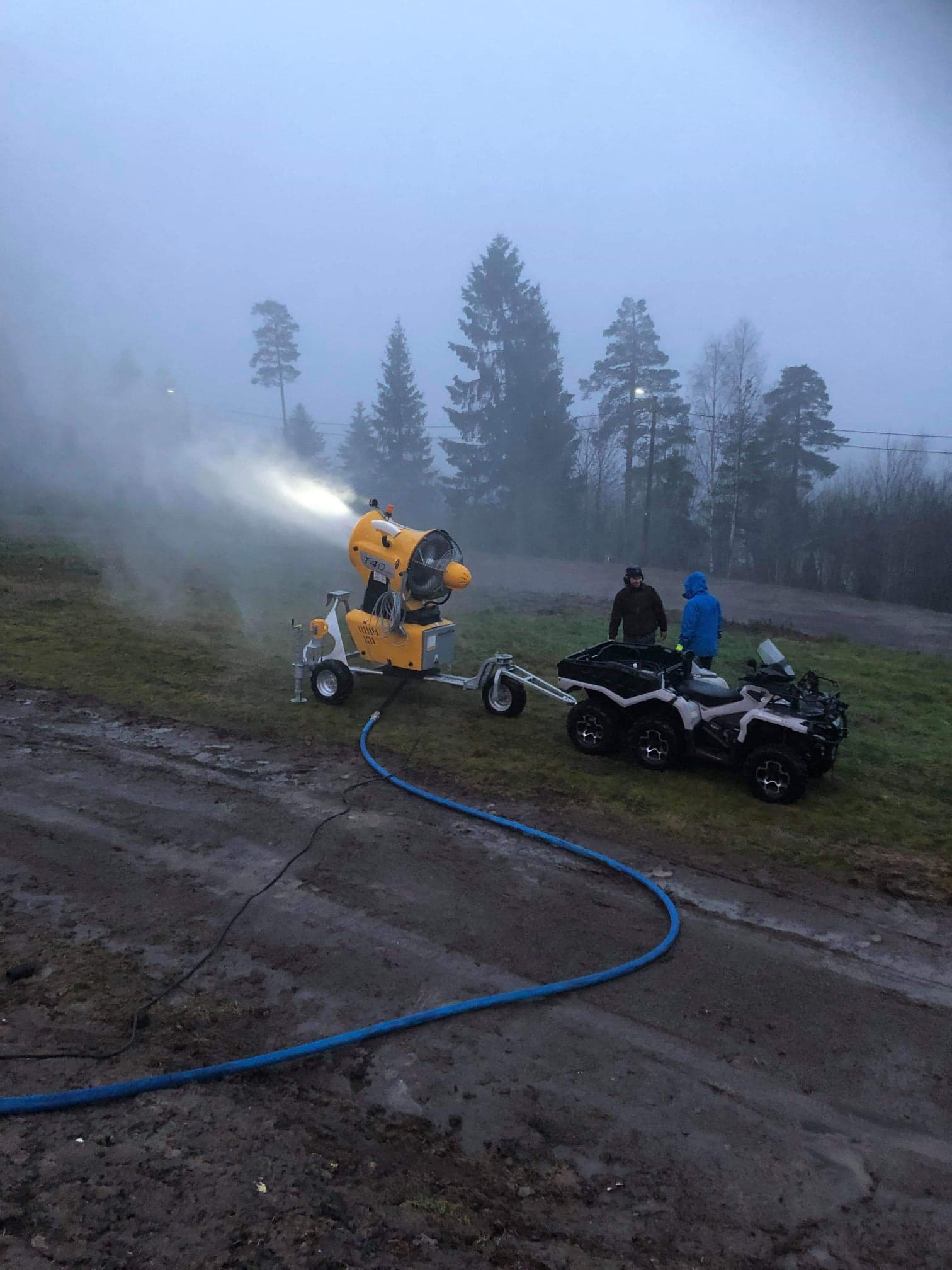 Snøproduksjon vinteren 2019-2020