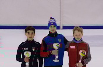 Fredrik Pedersen på 3 plass i Europa Cup finalen i short track