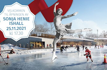 Åpning av Sonja Henie ishall torsdag 25. november